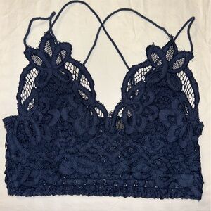 Navy free people bralette